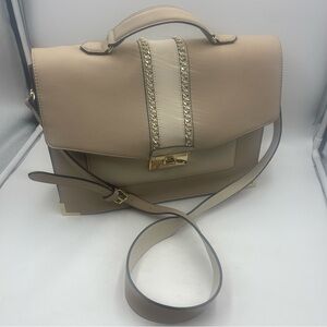 Aldo: Vegan Faux Leather Satchel Laptop / Computer or Tablet Messenger Handbag